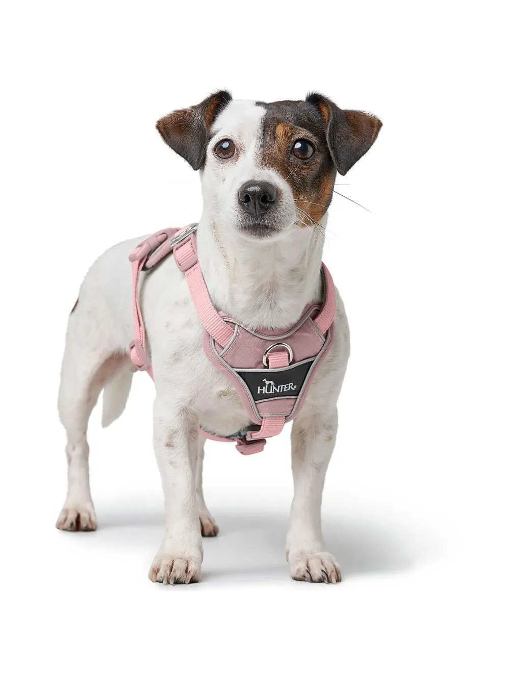 Hunter Divo Up hundesele S-M lyserød just mave 52-56 cm - Fleksibel pasform og rolig bevægelse